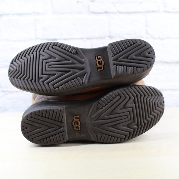 UGG Australia Elvia Waterproof Leather Wool Boots - Picture 9 of 9